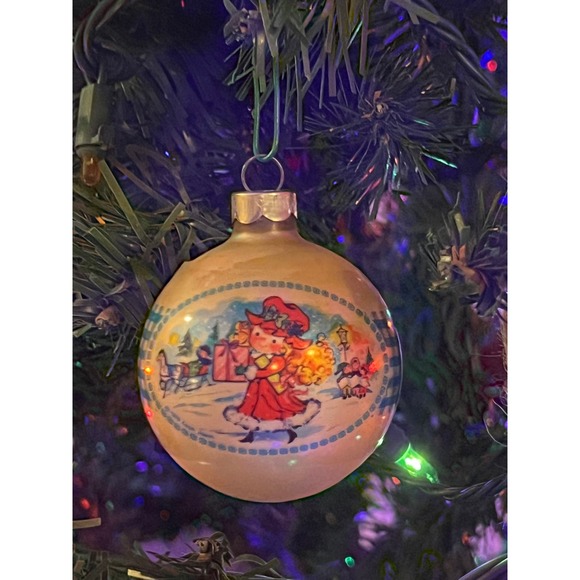 Vintage Coby Leon Johnson Polly Pal Glass Tree Ornaments 1976 - Picture 2 of 5